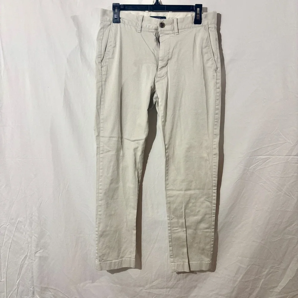 J. Crew Mercantile Flex Slim Straight Chino Pants Men's Size‎ W30xL30 Tan Casual